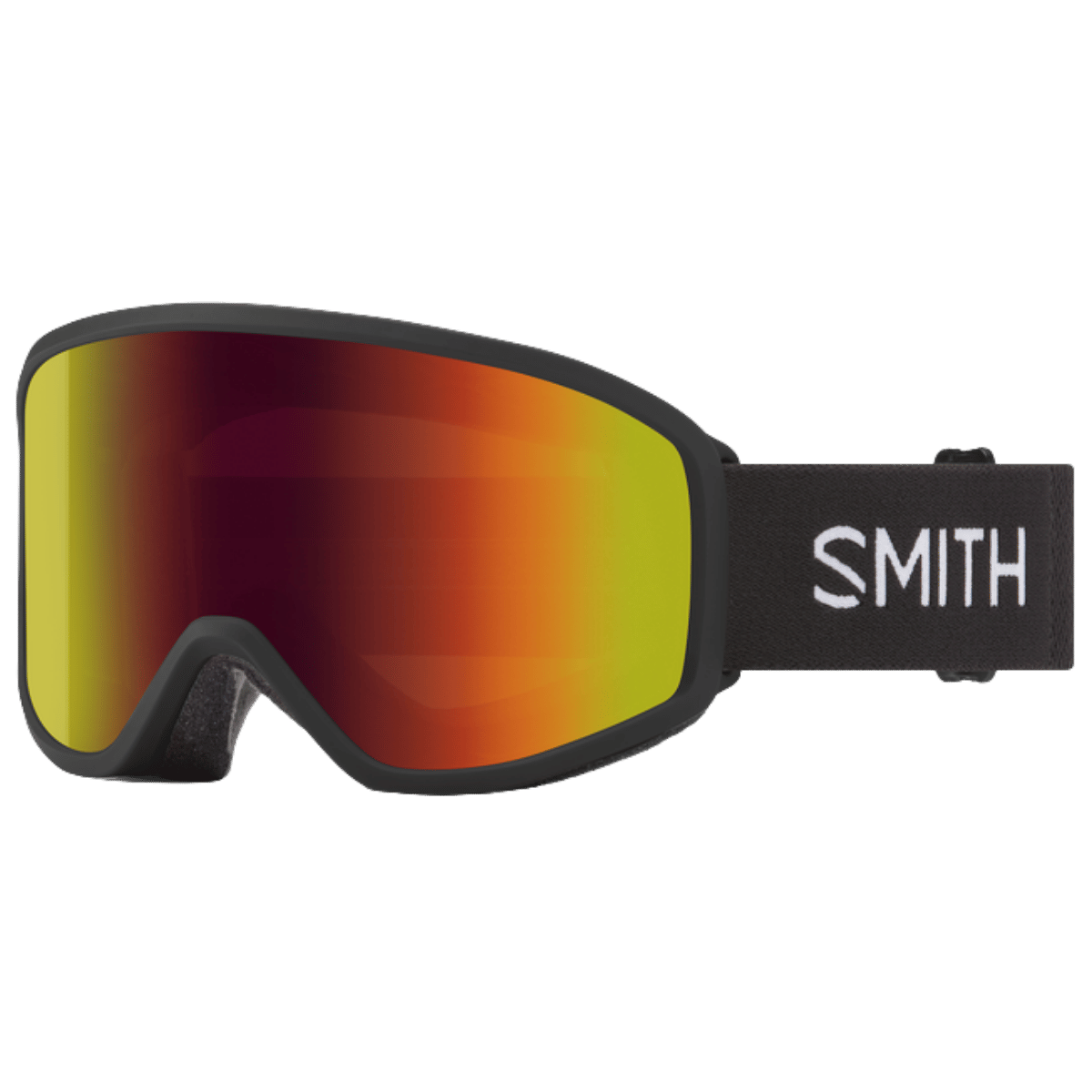 SMITH ADULT UNISEX REASON OTG LOW BRIDGE GOGGLE - BLACK RED SOL-X MIRROR