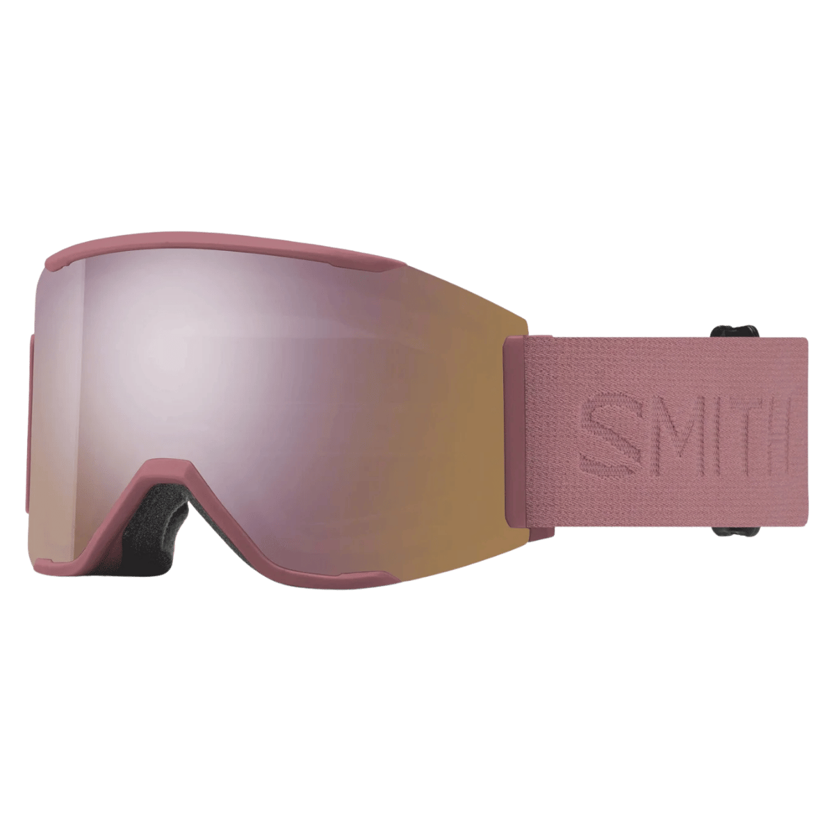 SMITH SQUAD S LOW BRIDGE FIT GOGGLE - CHALK ROSE SPLT - CP ED RS GLD MIR