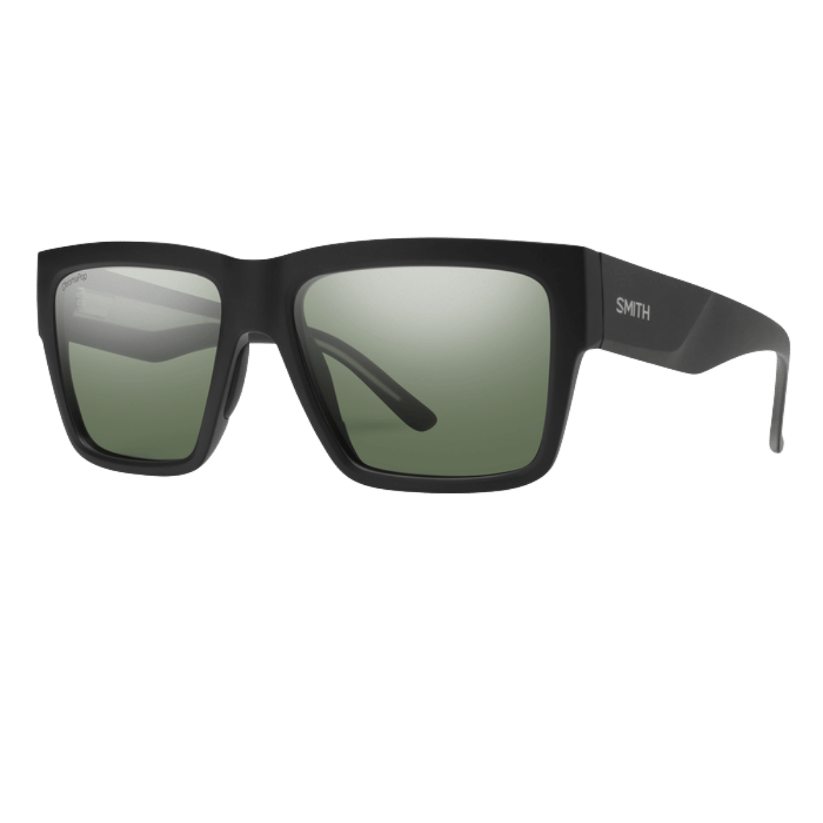 SMITH ADULT UNISEX LINEUP SUNGLASSES - MATTE BLACK GRAY GREEN LENS