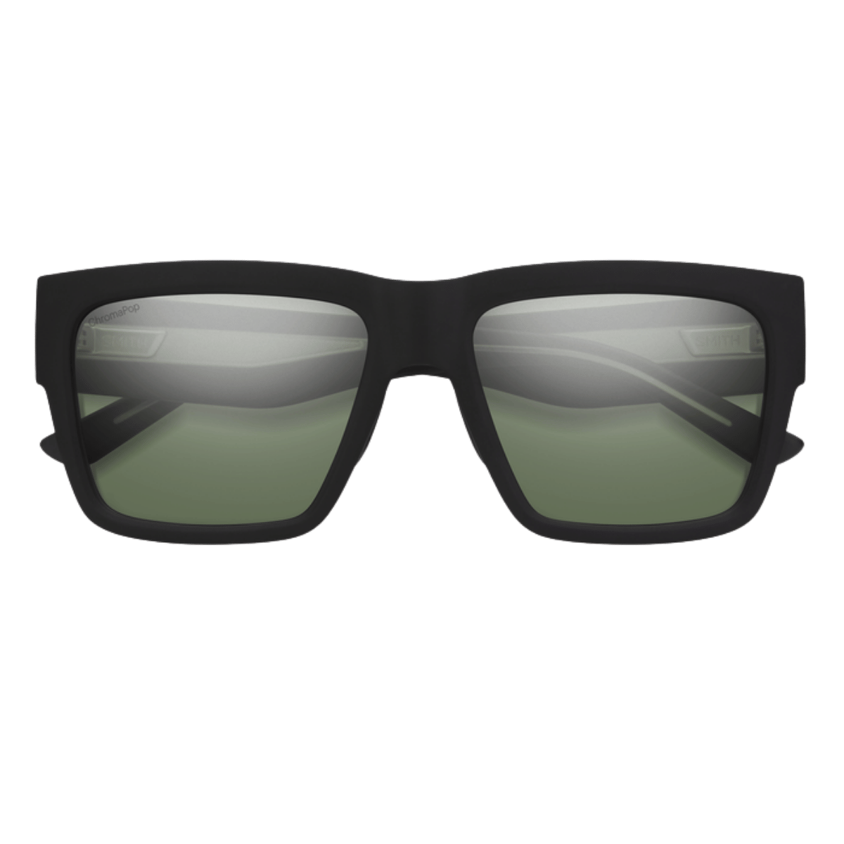 SMITH ADULT UNISEX LINEUP SUNGLASSES - MATTE BLACK GRAY GREEN LENS_1
