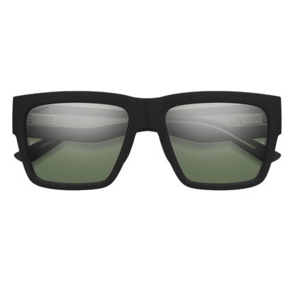 SMITH ADULT UNISEX LINEUP SUNGLASSES - MATTE BLACK GRAY GREEN LENS_1