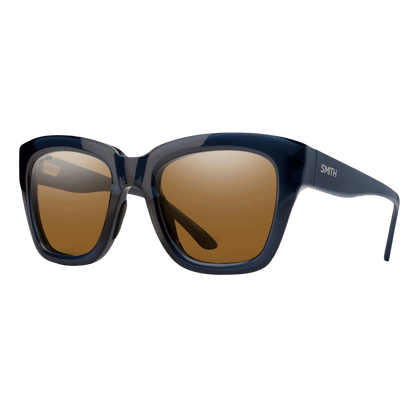 SMITH ADULT UNISEX SWAY SUNGLASSES - FRENCH NAVY CRYSTAL POLARIZE BROWN