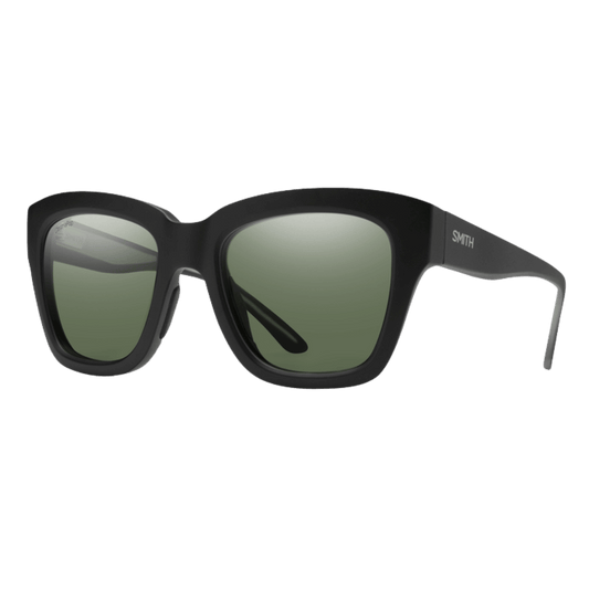SMITH ADULT UNISEX SWAY SUNGLASSES - MATTE BLACK POLARIZE GRAY GREEN