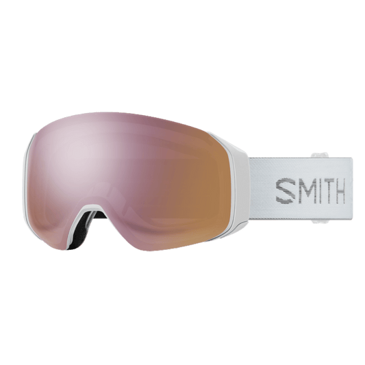 SMITH 4D MAG S ADULT SKI & SNOWBOARDING GOGGLES - WHITE VAPOR ROSE GOLD MIR