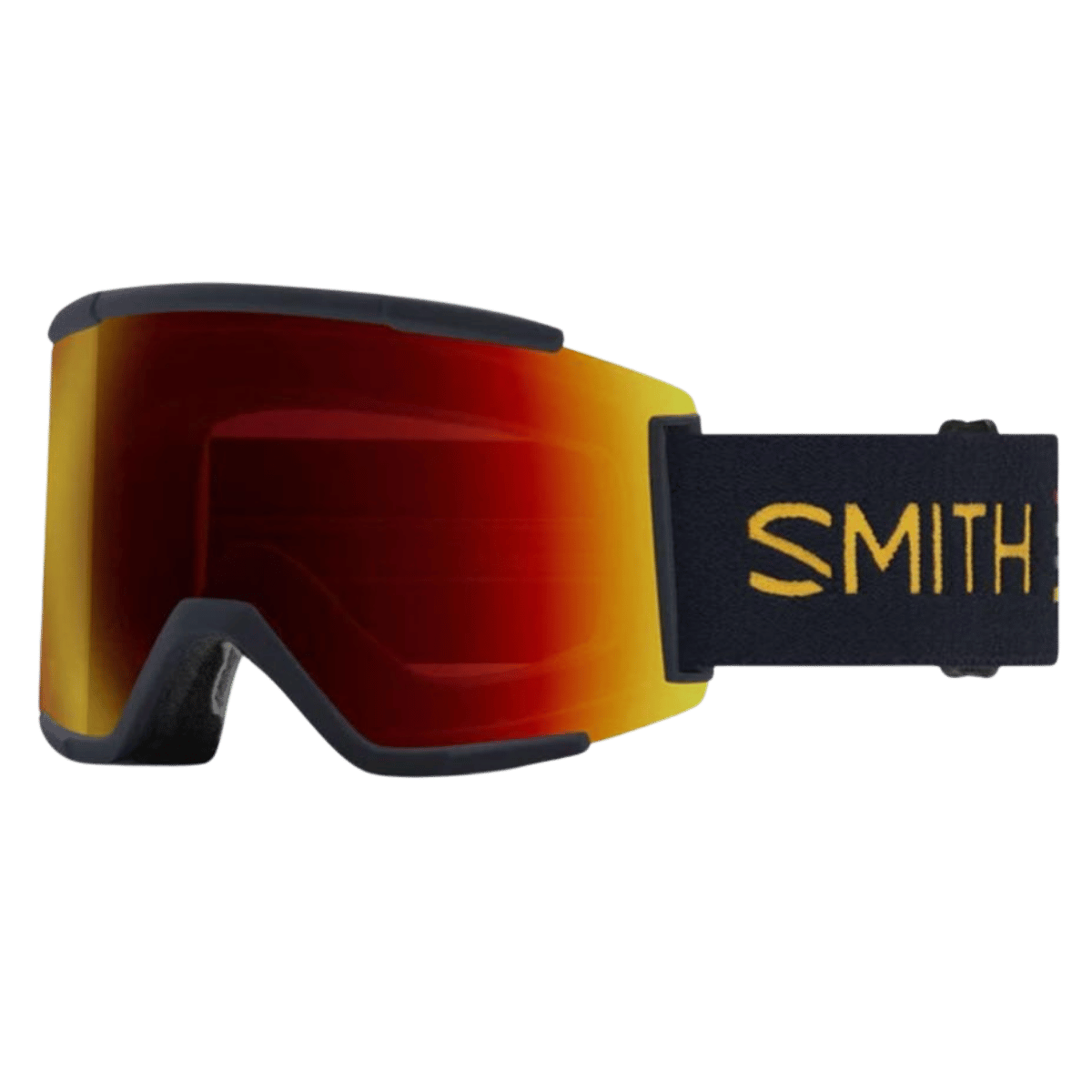 SMITH SQUAD XL LOW BRIDGE FIT GOGGLE - MIDNIGHT SLASH - CP SUN RED MIR