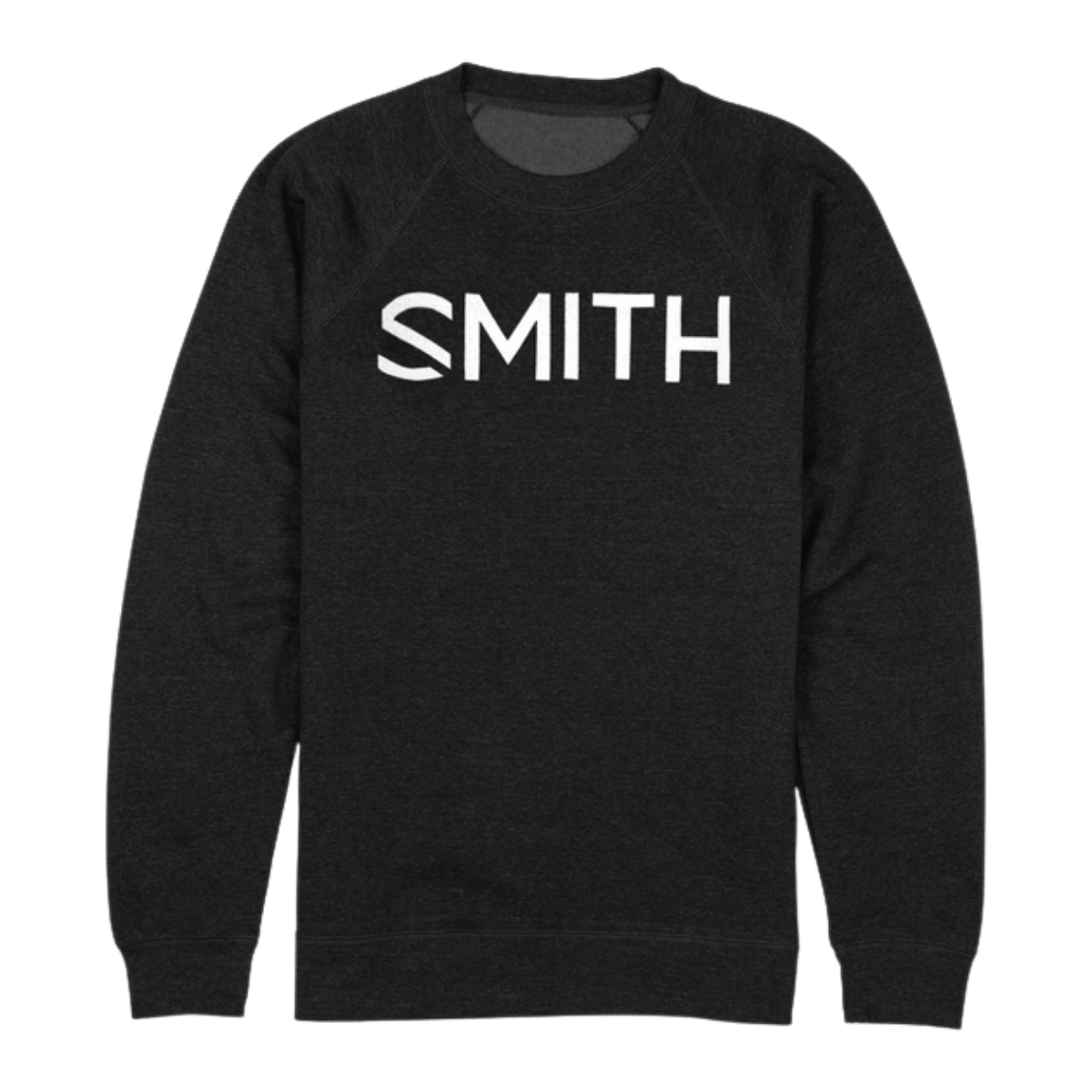 SMITH ESSENTIAL CREW SWEATSHIRT -  BLACK