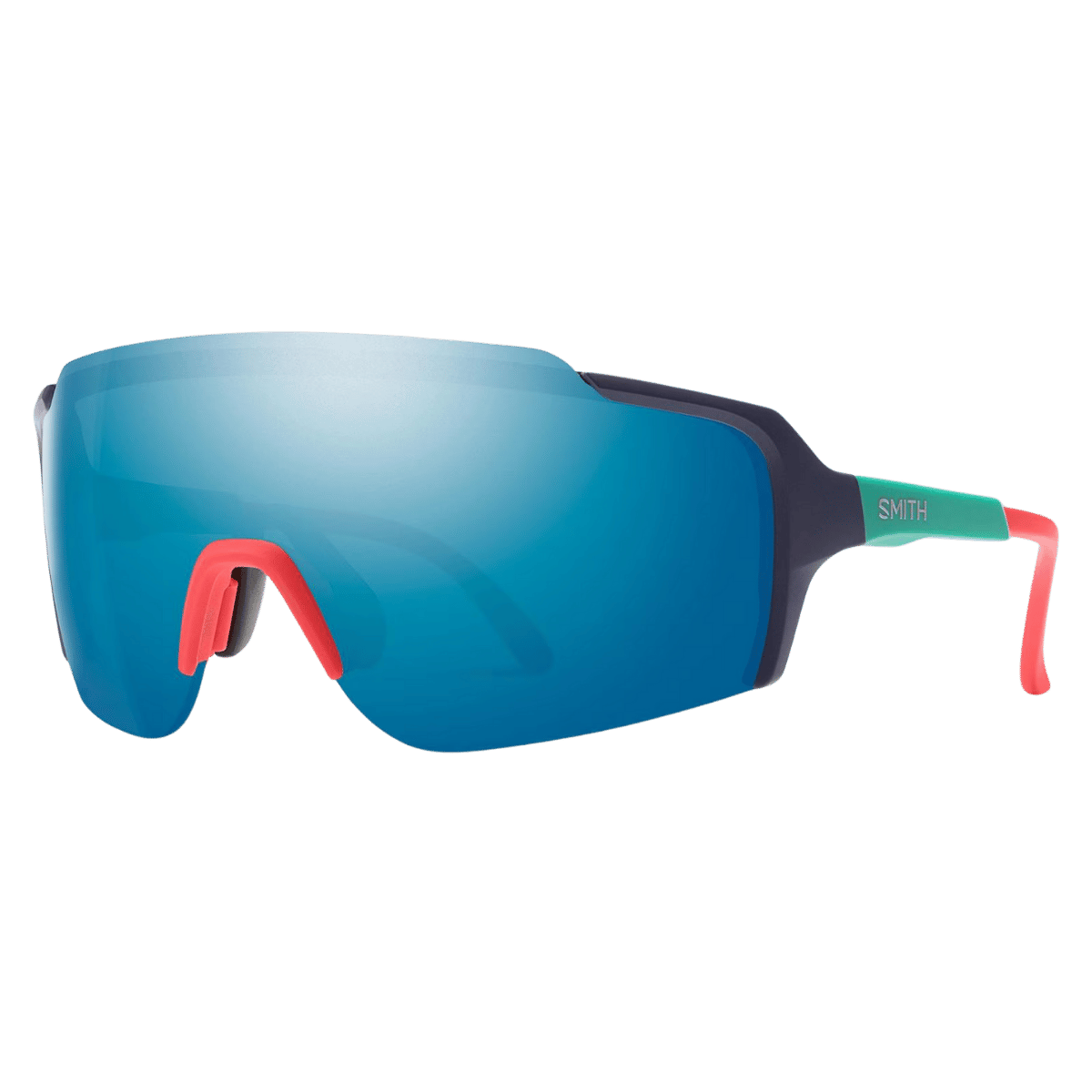 SMITH FLYWHEEL CHROMAPOP BLUE MIRROR SUNGLASSES - MATTE DEEP INK