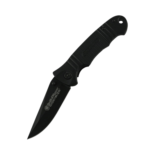 SMITH + WESSON EXT OPS DROP POINT FOLDING BLACK