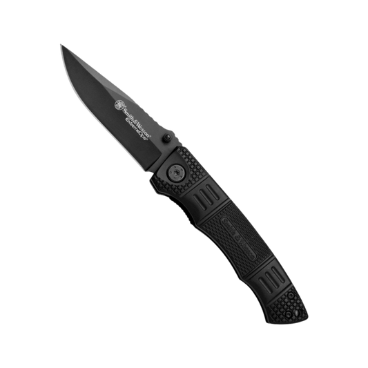 SMITH + WESSON OPS LINER LOCK FOLDING KNIFE 3.25" BLACK