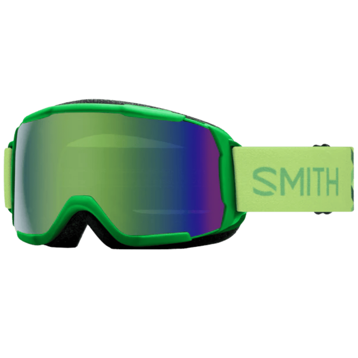SMITH Y GROM JR GOGGLES - SLIME WYS - GREEN SOL-X MIR