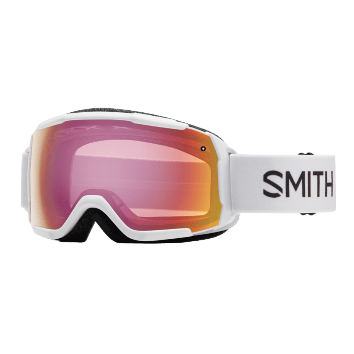SMITH Y GROM JR GOGGLES - WHITE - RED SENSOR MIR