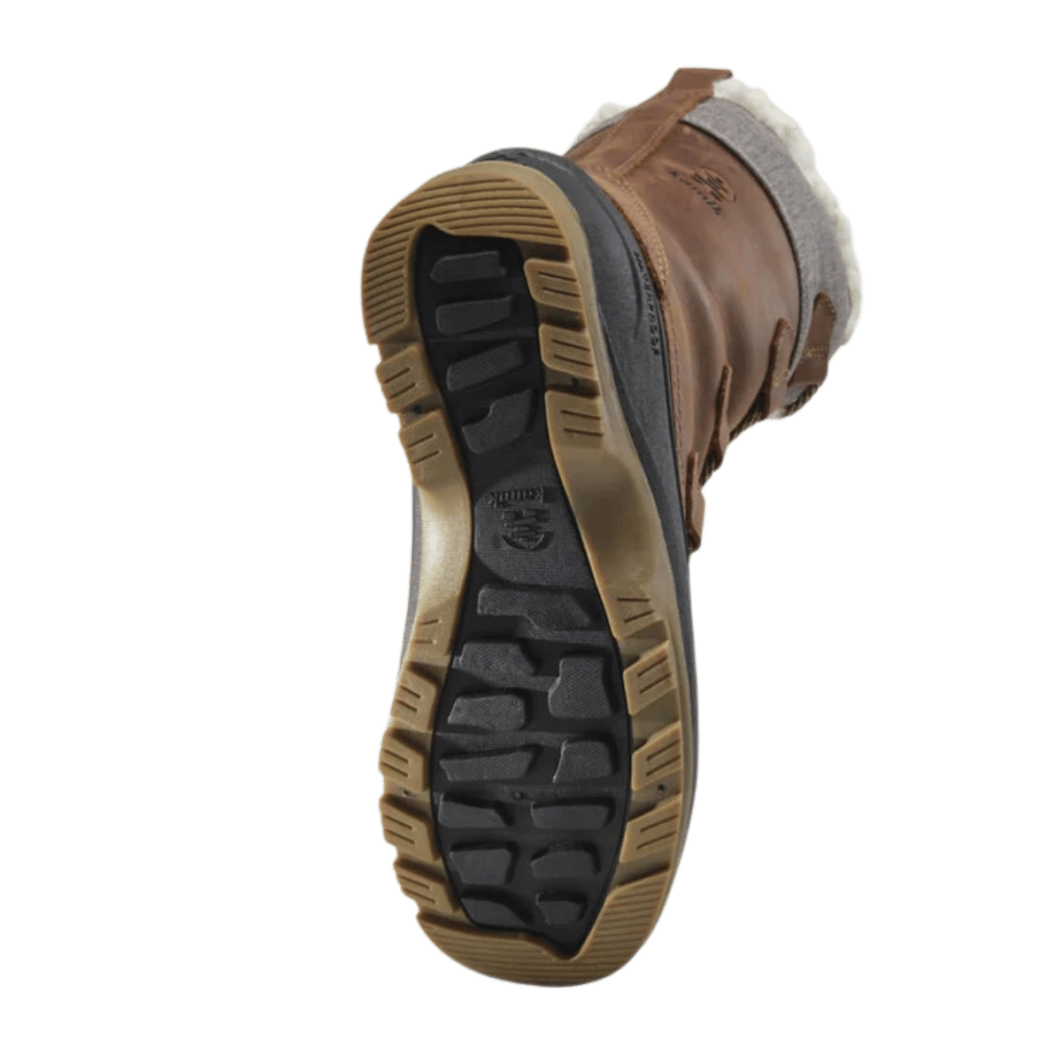 KAMIK SNOWGEM WOMENS WINTER BOOTS -40°C - COGNAC - BOTTOM ANGLE