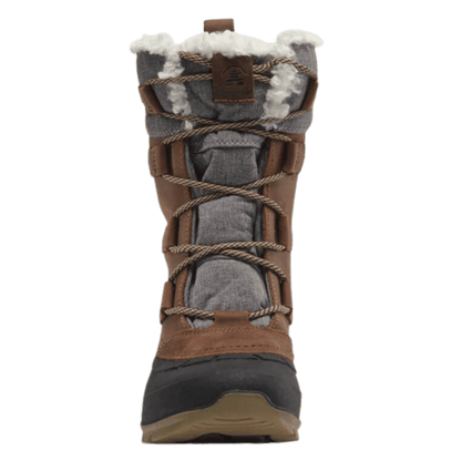 KAMIK SNOWGEM WOMENS WINTER BOOTS -40°C - COGNAC - FRONT ANGLE