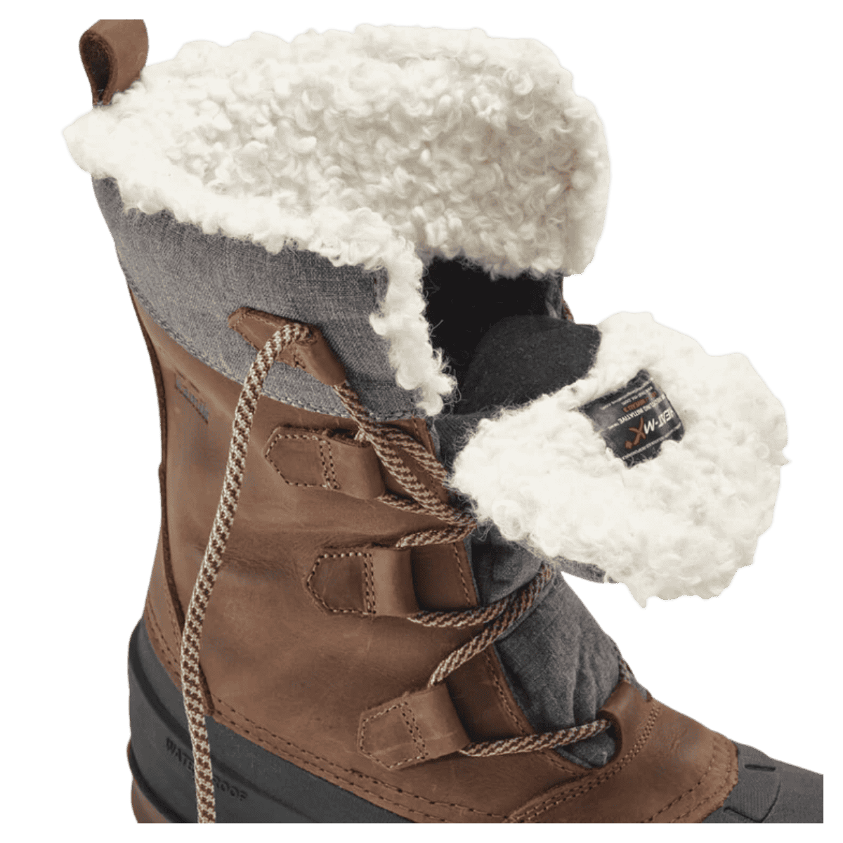 KAMIK SNOWGEM WOMENS WINTER BOOTS -40°C - COGNAC - TOP 