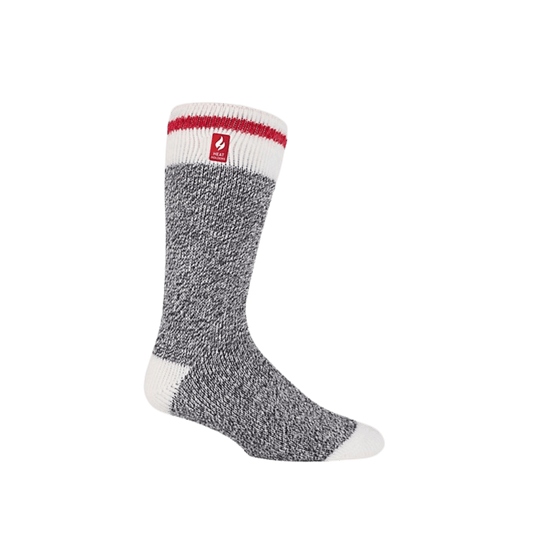 HEAT HOLDER JEFFREY CREAM BLOCK TWIST- CHARCOAL