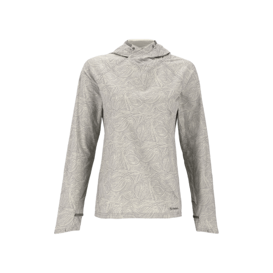 SIMMS WOMEN'S SOLARFLEX HOODY - SWIRL HALE - FRONT VIEW