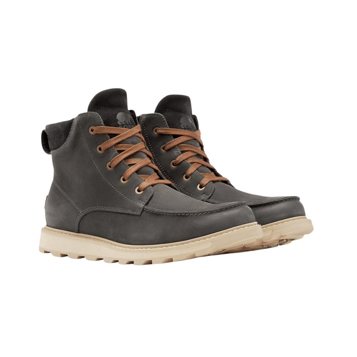 SOREL MADSON II MOC TOE WATERPROOF BOOT - COAL, SIZE 9-9.5, 10-10.5, 11-11.5, 12
