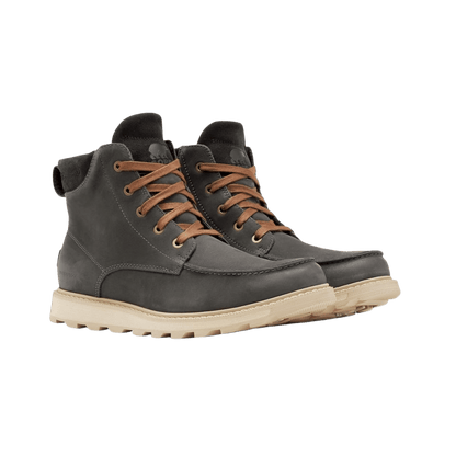 SOREL MADSON II MOC TOE WATERPROOF BOOT - COAL, SIZE 9-9.5, 10-10.5, 11-11.5, 12