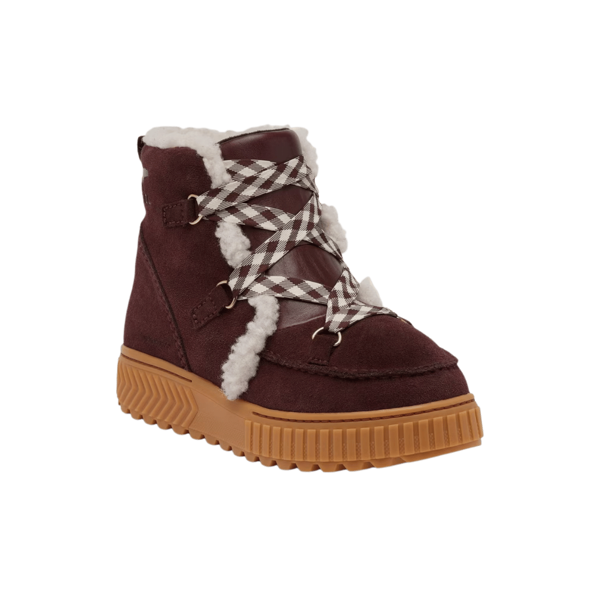 SOREL WOMEN'S ONA AVE ALPINE BOOT WATERPROOF - REDWOOD/GUM, SIDE ANGLE, 06.5, 07.0, 07.5, 08.0, 08.5, 09.0, 09.5, 10.0