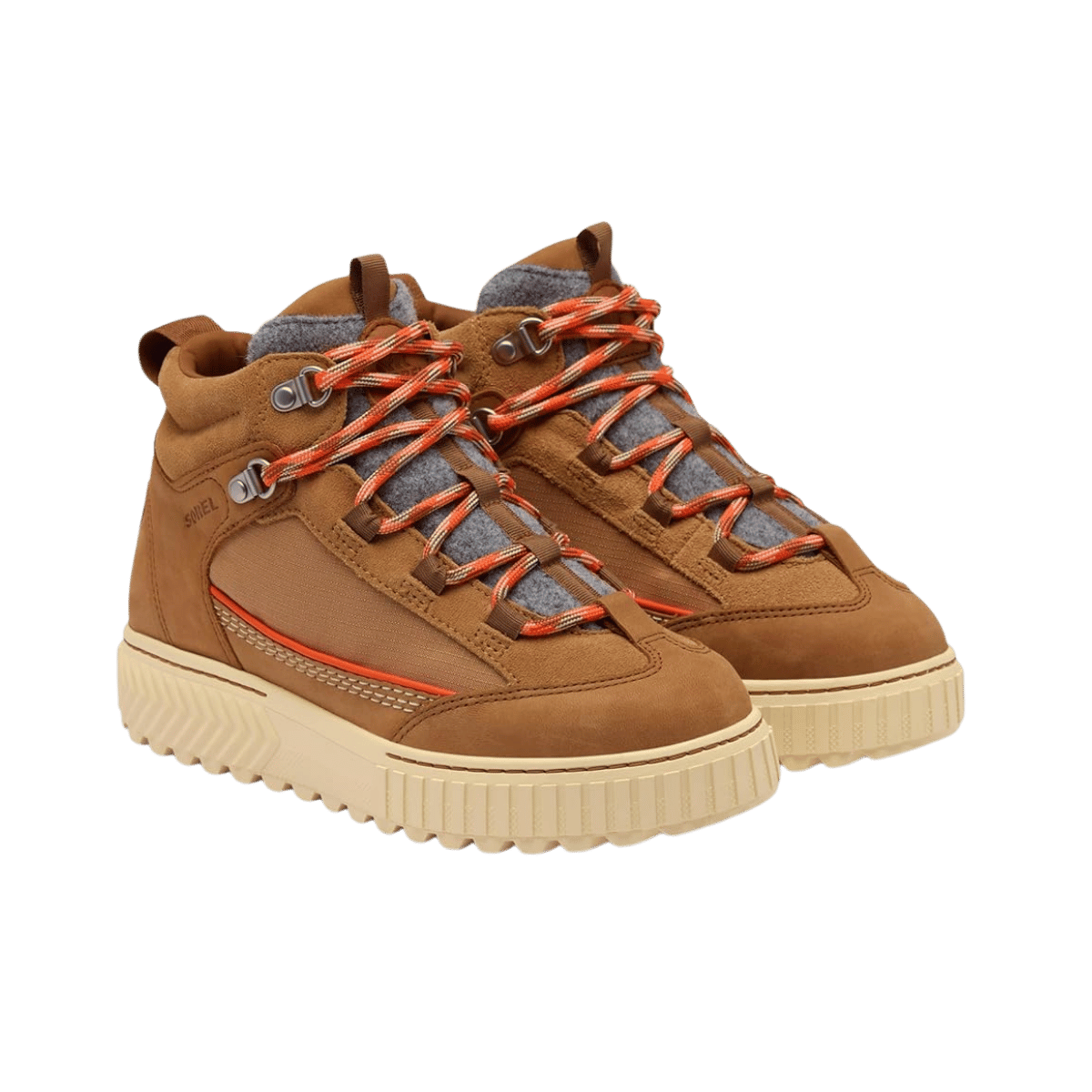 SOREL WOMEN'S ONA AVE PEAK BOOT WATERPROOF - VELVET TAN/HONEY WHITE, SIDE ANGLE, 06.5, 07.0, 07.5, 08.0, 08.5, 09.0, 09.5