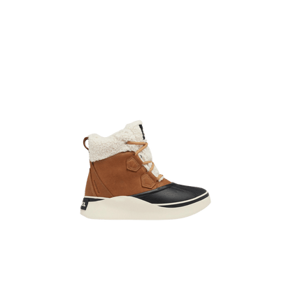SOREL WOMEN'S OUT N ABOUT IV CHILLZ WATERPROOF - TAFFY/BLACK, SIDE ANGLE, 06.5, 07.0, 07.5, 08.0, 08.5, 09.0, 09.5, 10.0