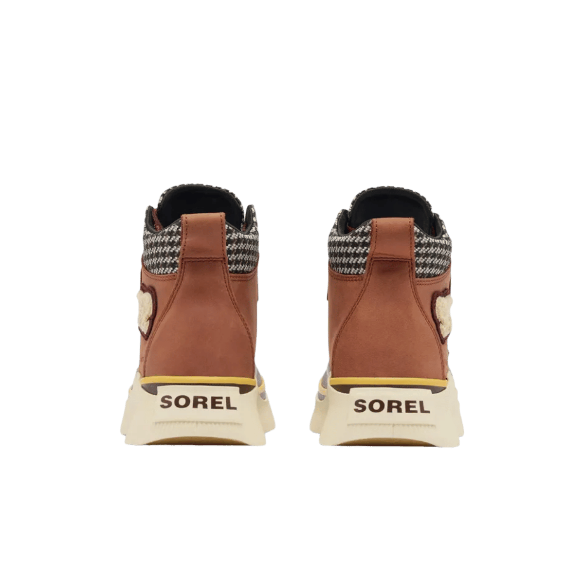 SOREL WOMEN'S OUT N ABOUT IV CLASSIC WATERPROOF - RUSTIC BROWN/REDWOOD, BACK ANGLE LOGO, 06.5, 07.0, 07.5, 08.0, 08.5, 09.0, 09.5, 10.0