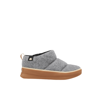 SOREL WOMEN'S OUT N ABOUT IV MINI PUFFY - CHROME GREY/GUM, SIDE ANGLE, 06.5, 07.0, 07.5, 08.0, 08.5, 09.0, 09.5, 10.0
