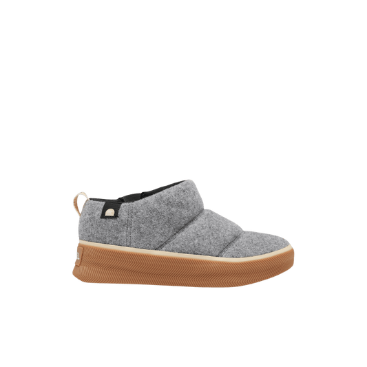 SOREL WOMEN'S OUT N ABOUT IV MINI PUFFY - CHROME GREY/GUM, SIDE ANGLE, 06.5, 07.0, 07.5, 08.0, 08.5, 09.0, 09.5, 10.0