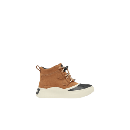 SOREL YOUTH OUT N ABOUT IV CLASSIC WATERPROOF - TAFFY/BLACK, SIDE ANGLE, 01.0, 02.0, 03.0, 04.0, 07.0