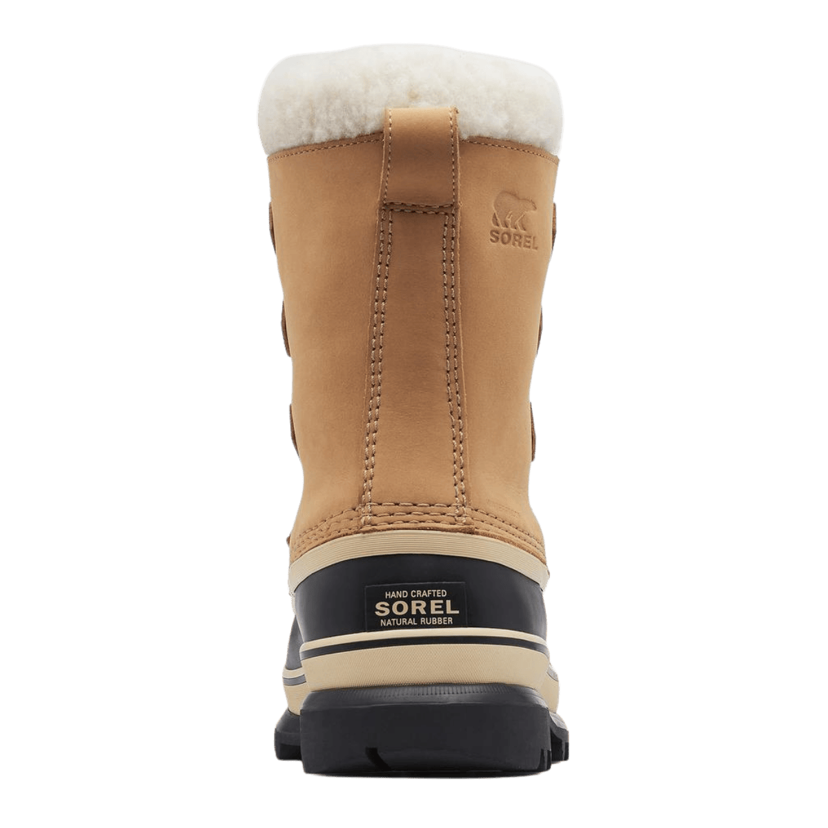 SOREL WOMEN'S CARIBOU WATERPROOF 9MM FELT LINER - BUFF_BACKANGLE