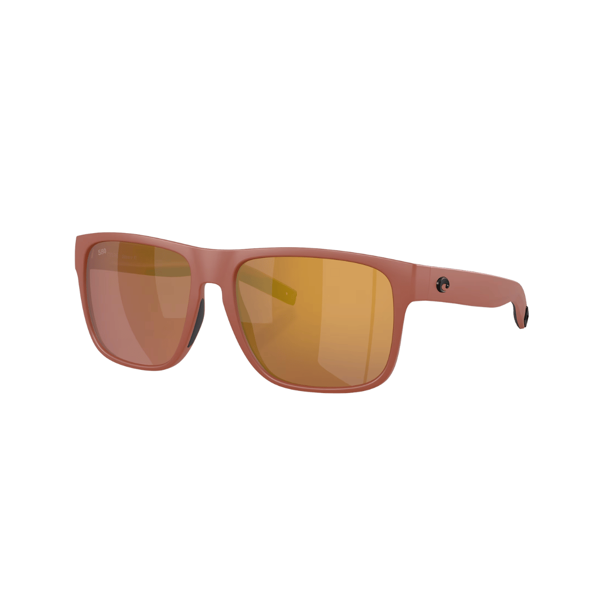 COSTA DEL MAR SPEARO XL SUNGLASSES - GOLD MIRROR 580G - MATTE TERRACOTTA