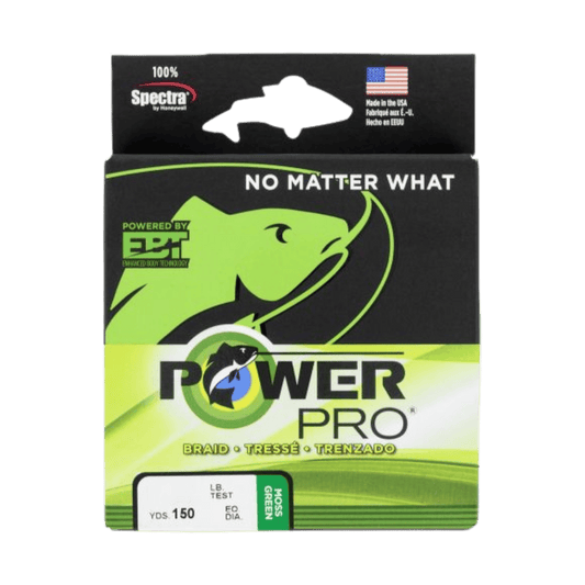 POWER PRO SPECTRA BRAID 150YD 30 LBS MOSS GREEN