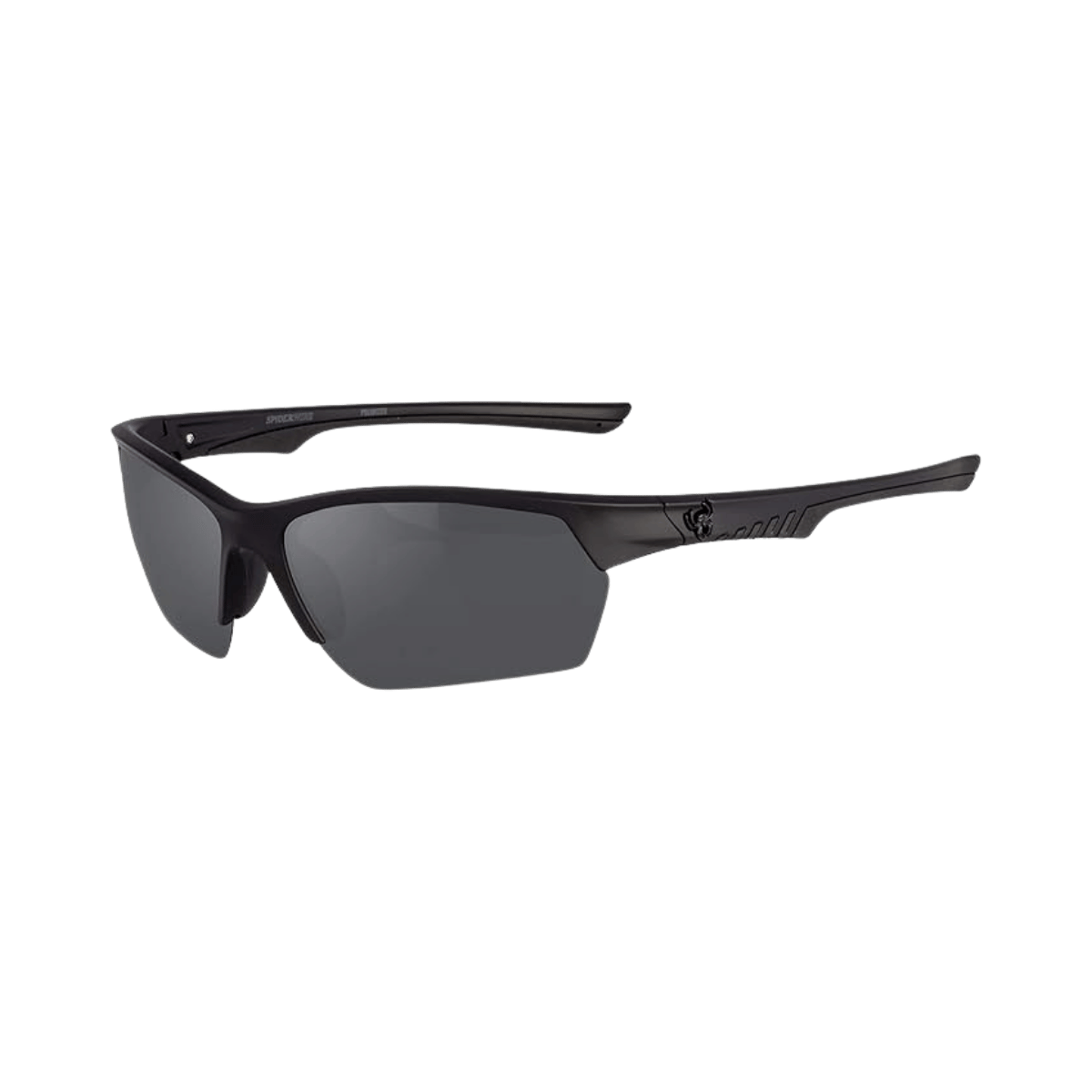 SPIDERWIRE MD/LG MATTE BLACK/SMOKE SUNGLASSES - ONE SIZE