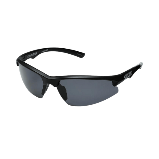SPIDERWIRE TERROR EYES MATTE BLACK/SMOKE SUNGLASSES - LG/XL 