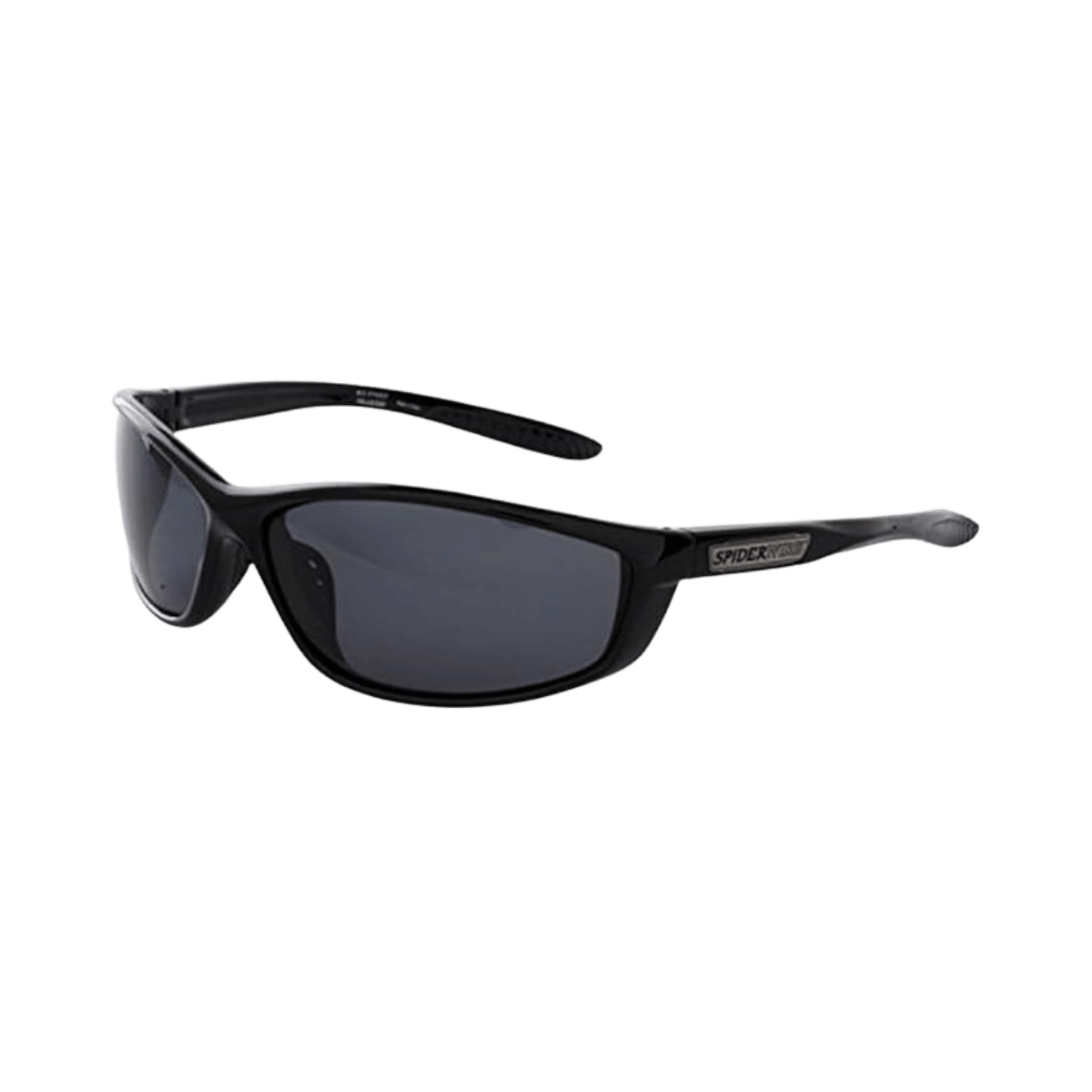 SPIDERWIRE WEB SPINNER GLOSS BLACK/SMOKE SUNGLASSES - MD/LG