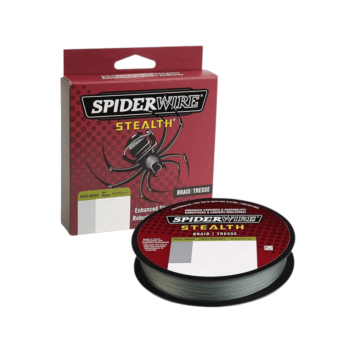 SPIDERWIRE MOSS GREEN 10LB 125YD STEALTH SUPERLINE 