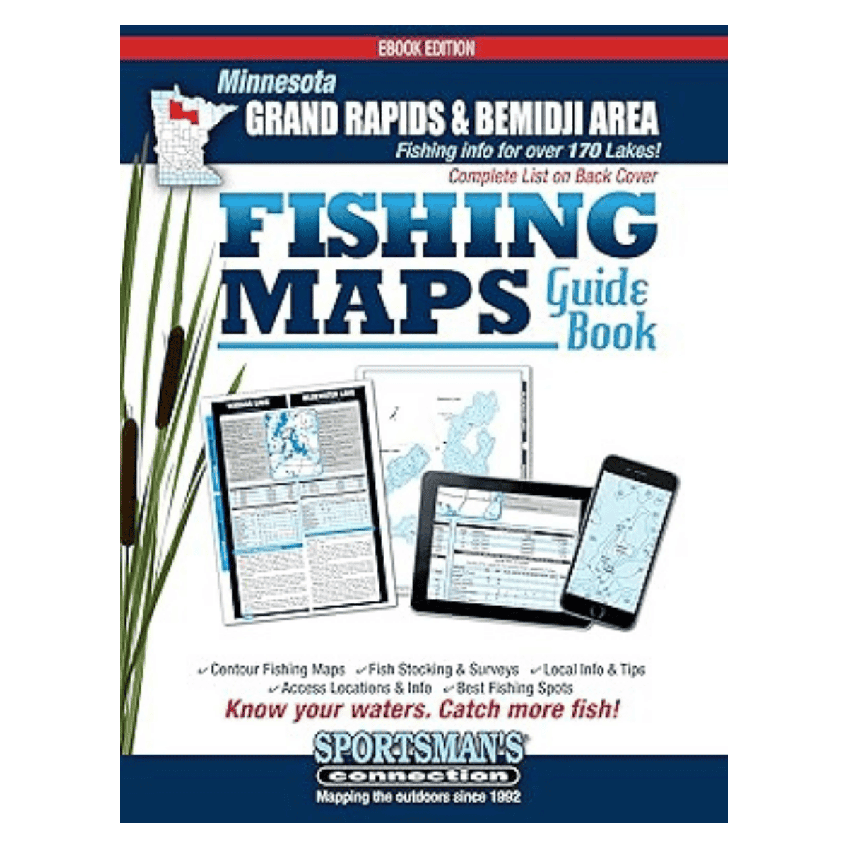 SPORTSMAN`S CONNECTION MINNESOTA GRAND RAPIDS & BEMIDJI AREA FISHING MAP