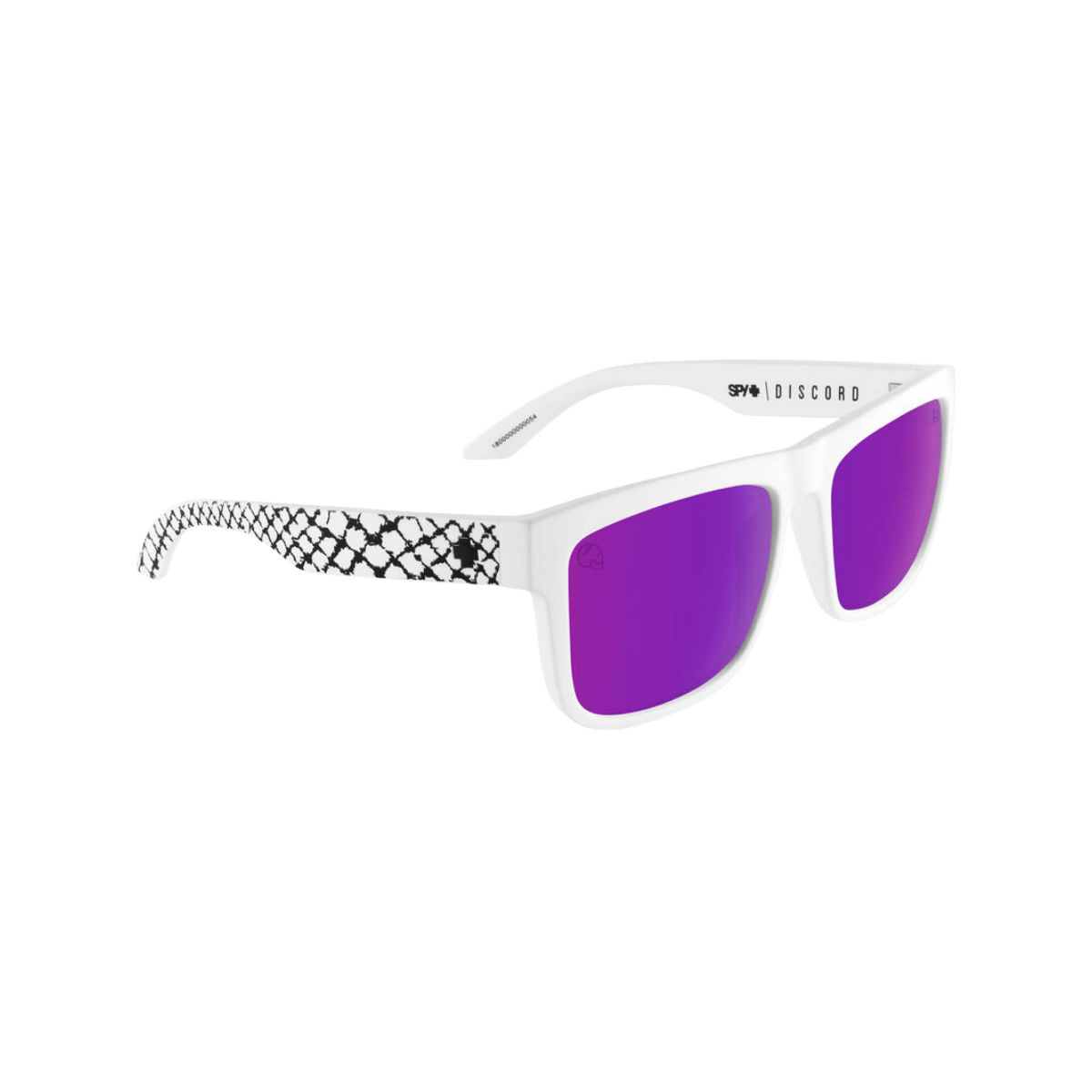 SPY DISCORD SLAYCO SUN GLASSES - MATTE WHITE - TOP VIEW