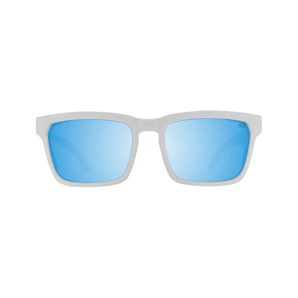 SPY HELM TECH SUNGLASSES - MATTE WHITE - FRONT VIEW