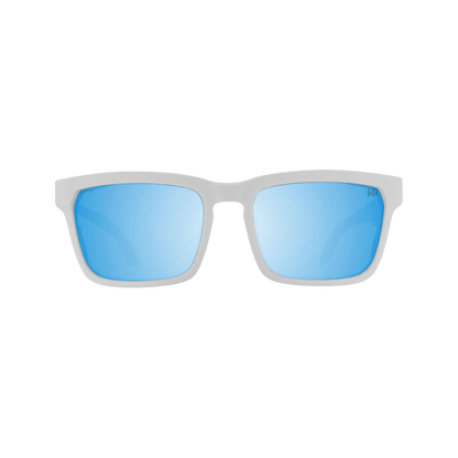 SPY HELM TECH SUNGLASSES - MATTE WHITE - FRONT VIEW