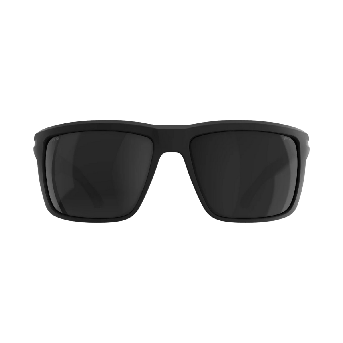 SPY OVERHAUL XL SUNGLASSES - SOFT MATTE BLACK "POLAR BLACK MIRROR" - FRONT VIEW