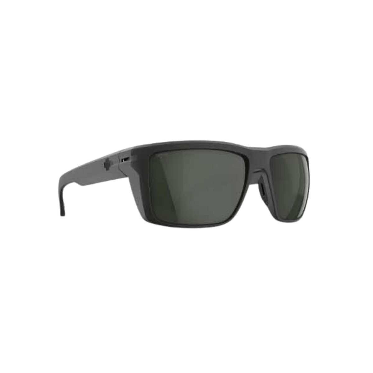 SPY OVERHAUL XL SUNGLASSES - MATTE BLACK "GRAY GREEN POLAR" - RIGHT SIDE VIEW