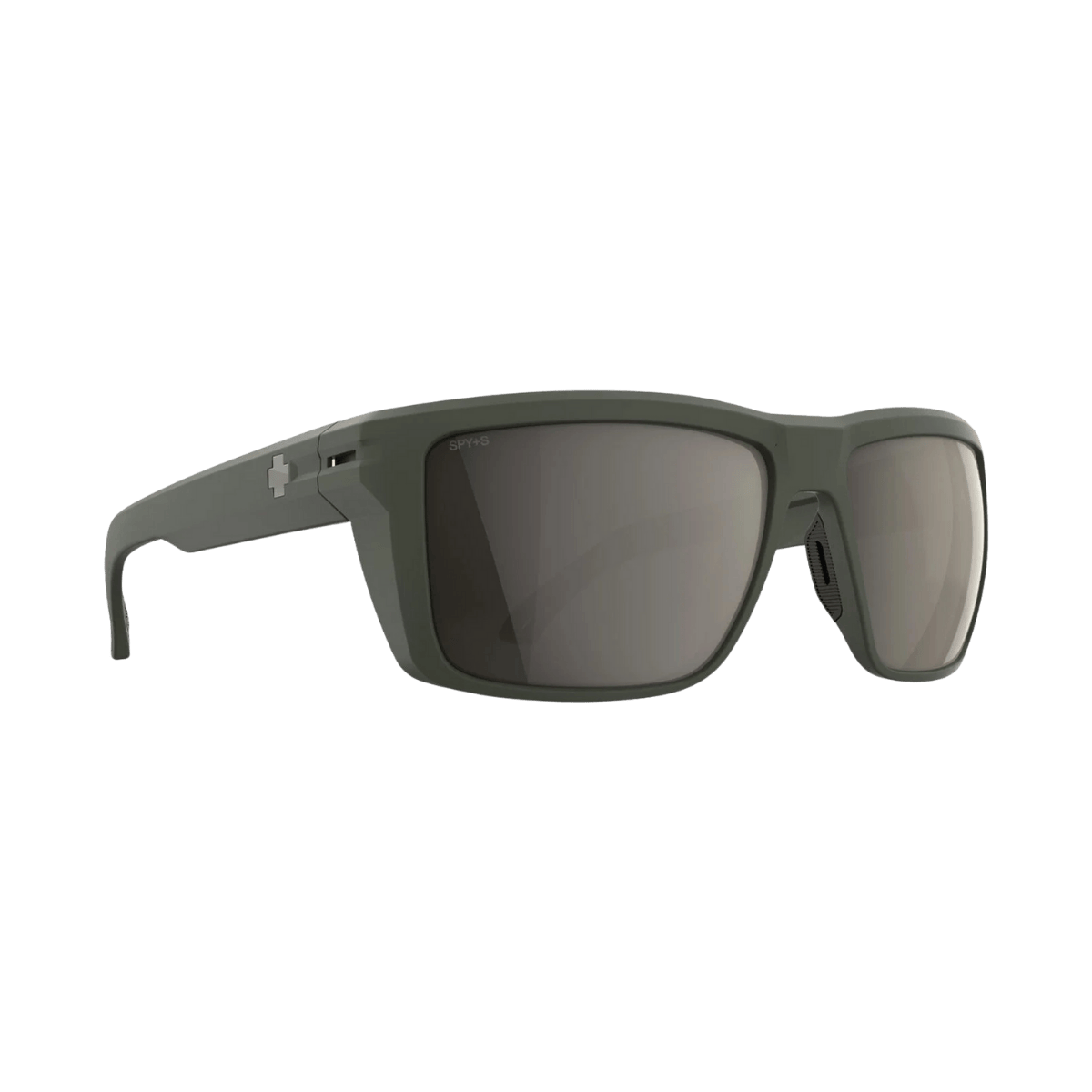 SPY OVERHAUL XL SUNGLASSES - MATTE OLIVE "BRONZE PEWTER MIRROR" - RIGHT SIDE VIEW