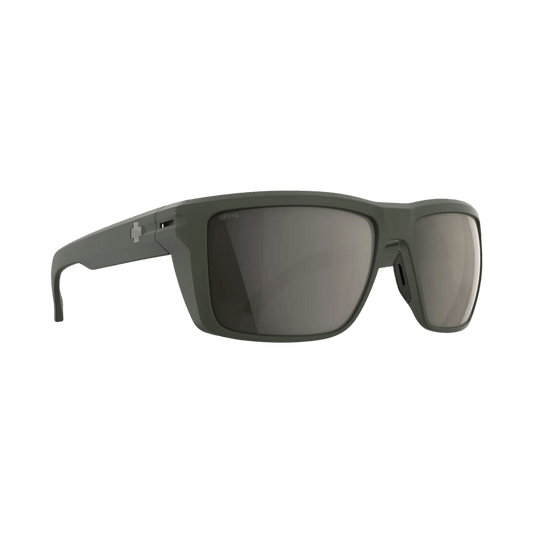 SPY OVERHAUL XL SUNGLASSES - MATTE OLIVE "BRONZE PEWTER MIRROR" - RIGHT SIDE VIEW