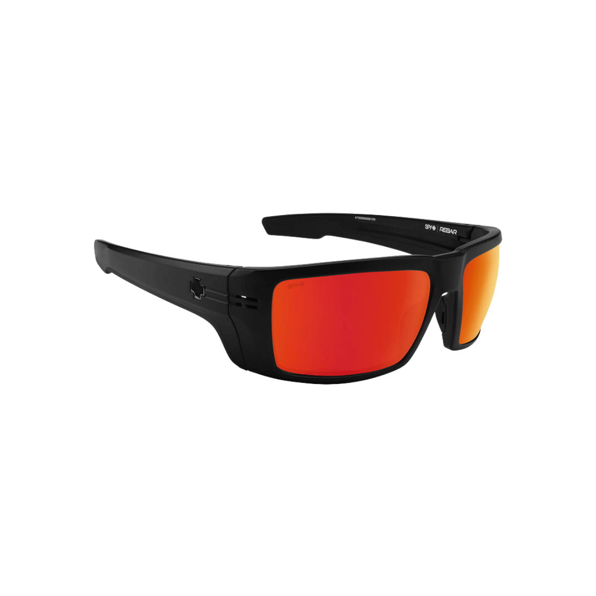 SPY REBAR SUNGLASSES - MATTE BLACK - TOP VIEW