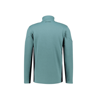 SPYDER BANDIT HALF ZIP FLEECE JACKET - TUNDRA - BACK VIEW