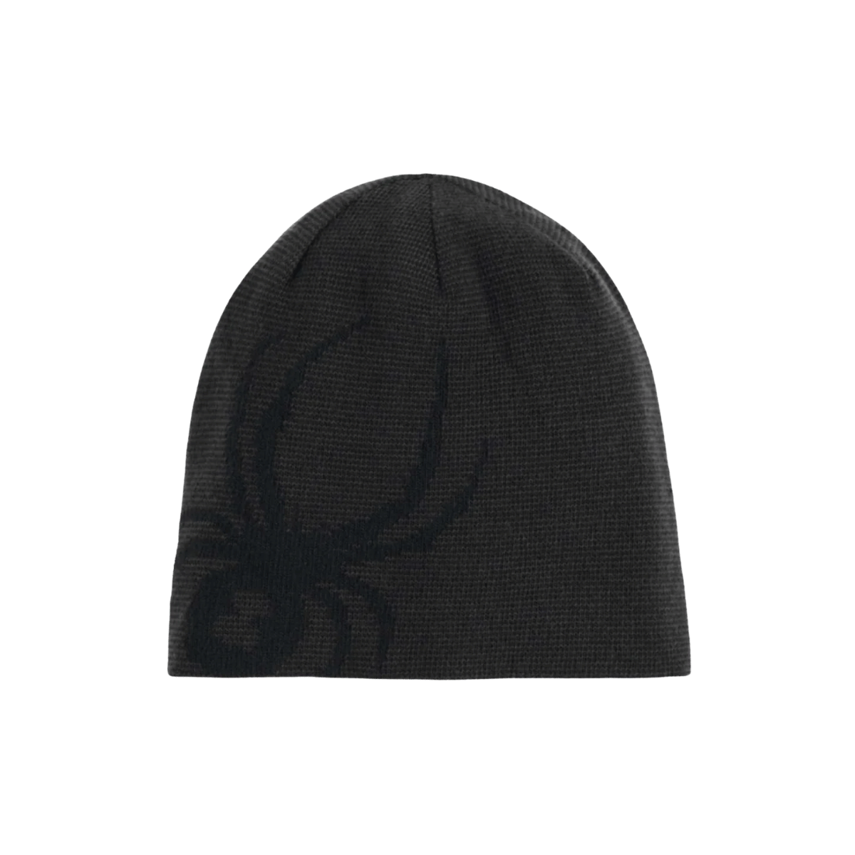 SPYDER REVERSIBLE INNSBRUCK HAT - BLACK - FRONT VIEW