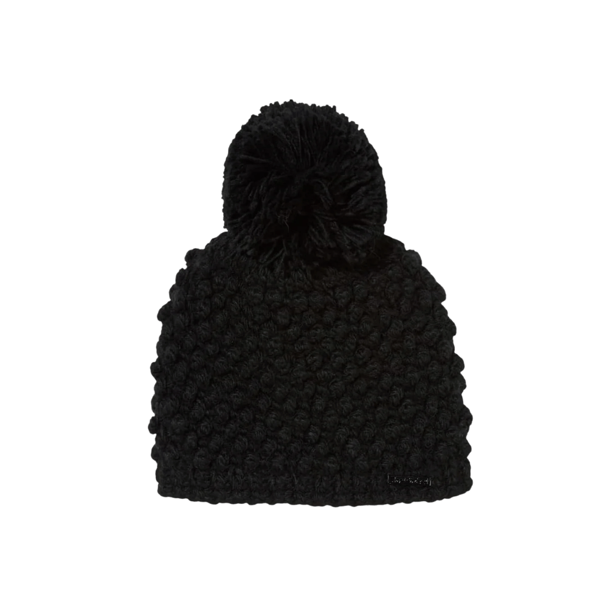 SPYDER BRR BERRY BLACK HAT - FRONT VIEW
