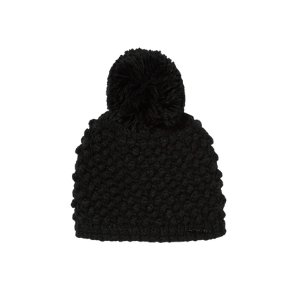 SPYDER BRR BERRY BLACK HAT - FRONT VIEW