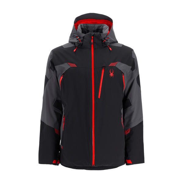 SPYDER MEN'S SKI LEADER JACKET - BLACK VOLCANO – Joe's Sporting Goods